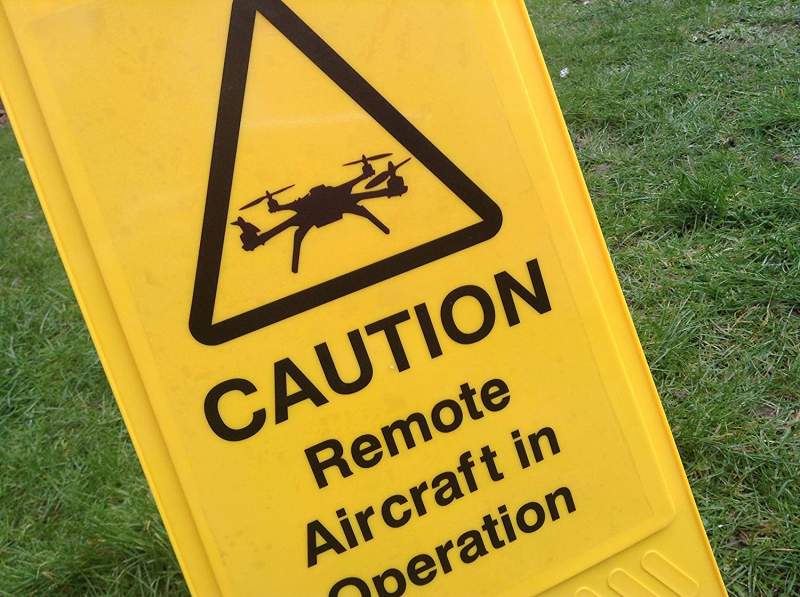 Drone warning sign (http://www.flyhighfilms.co.uk/shop/drone-warning-sign/)